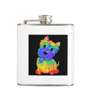 Regenbogen Westy Flachmann