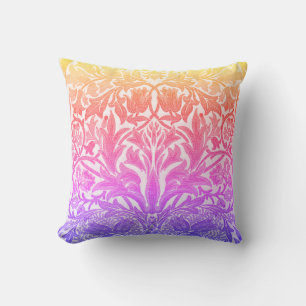 Regenbogen William Morris im Vintage-Stil floral Kissen