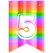 Regenbogen Wimpelkette (Erste Fahne)