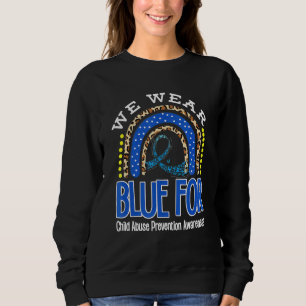 Regenbogen Wir tragen Blauer Kindesmissbrauch Mona Sweatshirt