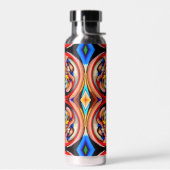 Regenbogen-Wirbel-Abstrakt-Wasserflasche Trinkflasche (Links)