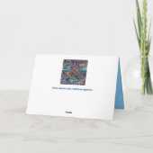 Regenbogen-Wirbel Grußkarte Karte (Rückseite)