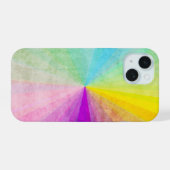 Regenbogen-Wirbel iPhone 15 Hülle (Rückseite (Horizontal))