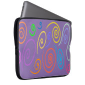 Regenbogen-Wirbel Laptop-Hülle Laptopschutzhülle (Vorne Rechts)