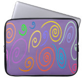 Regenbogen-Wirbel Laptop-Hülle Laptopschutzhülle (Vorderseite)