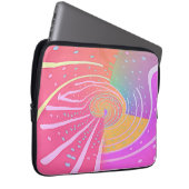 Regenbogen-Wirbel Laptopschutzhülle (Vorne Rechts)