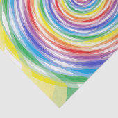 Regenbogen-Wirbel Seidenpapier (Ausschnitt)