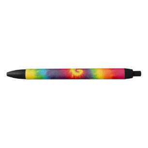 Regenbogen-Wirbel-Tie-Dye-Groovy-Bunt Kugelschreiber