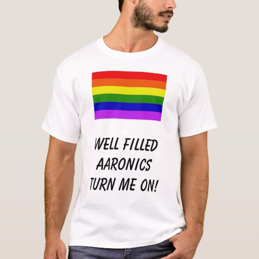 Regenbogen, wohles filledAaronics schalten mich T-Shirt (Vorderseite)