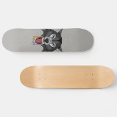 Regenbogen-Wolf Skateboard (Horizontal)