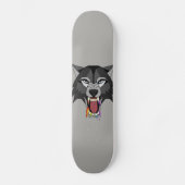Regenbogen-Wolf Skateboard (Vorderseite)