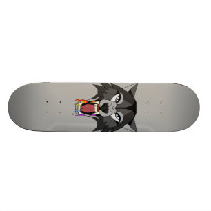 Regenbogen-Wolf Skateboard