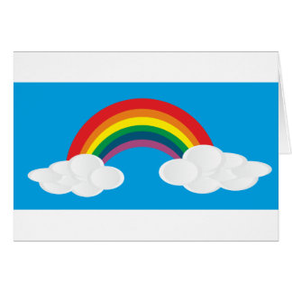 Regenbogen-Wolken-Bild