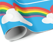 Regenbogen-Wolken-Bild Geschenkpapier (Rolleneckpunkt)