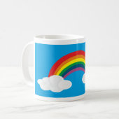 Regenbogen-Wolken-Bild Kaffeetasse (Vorderseite Links)