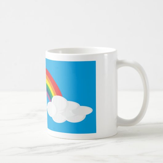 Regenbogen-Wolken-Bild Kaffeetasse (Rechts)