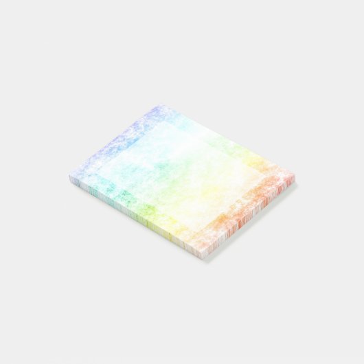 Regenbogen-Wolken-Hintergrund fertigen besonders Post-it Klebezettel (angewinkelt)