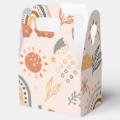 Regenbogen Wolken Sonnenmuster, Erdtöne Geschenkschachtel (Geöffnet)