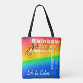 Regenbogen/Wortart Tasche (Rückseite)