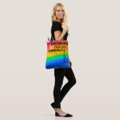 Regenbogen/Wortart Tasche (Am Model)