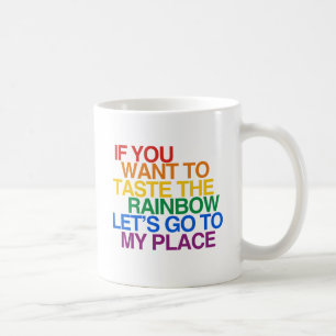 REGENBOGEN WORTE KAFFEETASSE