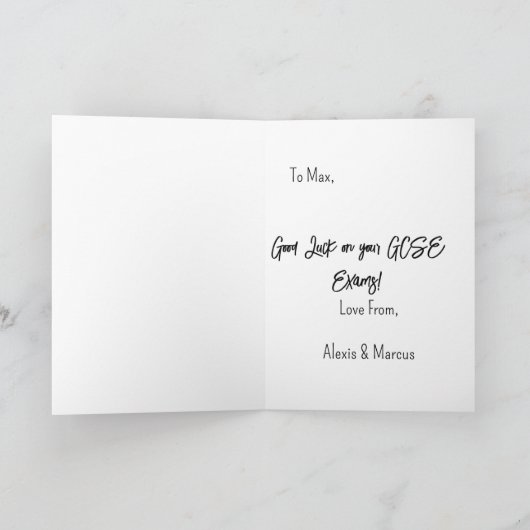 Regenbogen Wünsche: Viel Glück Sie haben diese Prü Karte (Innenseite)