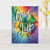 Regenbogen Wünsche: Viel Glück Sie haben diese Prü Karte (Gelbe Blume)