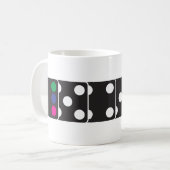 Regenbogen-Würfel-Kaffee-Tasse Kaffeetasse (Vorderseite Links)