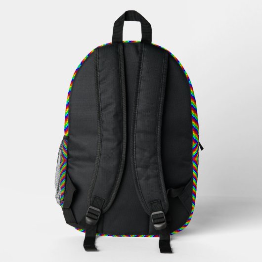 Regenbogen X - Rucksack (Rückseite)