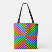 Regenbogen X - Tote Tasche (Rückseite)