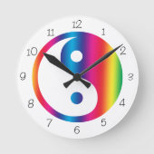 Regenbogen Yang Runde Uhr (Vorderseite)