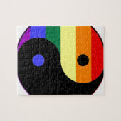Regenbogen Yin und Yang - LGBT Puzzle (Horizontal)