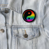 Regenbogen Yin Yang Button (Beispiel)