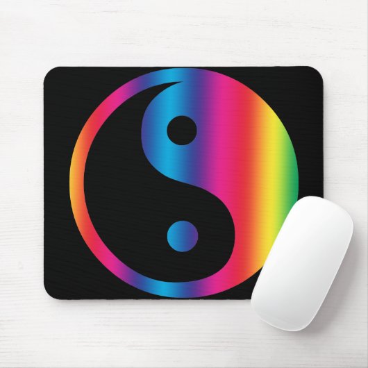 Regenbogen Yin Yang Mousepad (Mit Mouse)