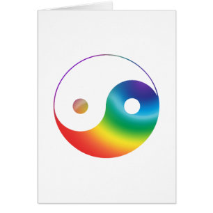 Regenbogen Yin Yang Symbol