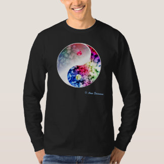 Regenbogen Yin Yang T-Shirt