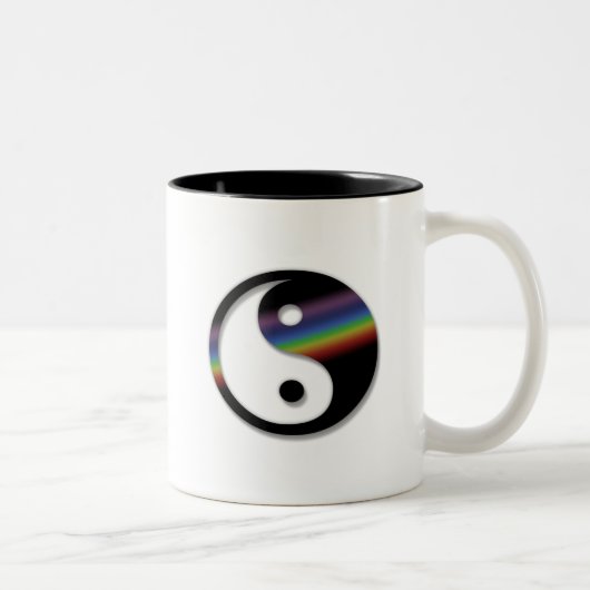 Regenbogen Yin Yang Tasse (Rechts)
