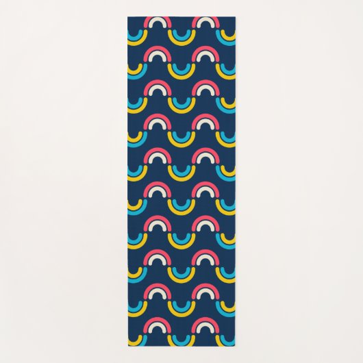 Regenbogen Yogamatte (Vorderseite)