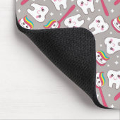 Regenbogen-Zahn-Muster Mousepad (Ecke)