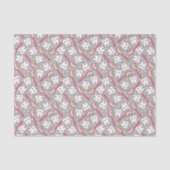 Regenbogen-Zahn-Muster Seidenpapier (Vorderseite)