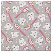 Regenbogen-Zahn-Muster Stoff (Nahaufnahme)