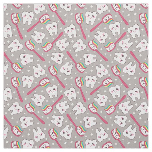 Regenbogen-Zahn-Muster Stoff (Muster)