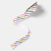 Regenbogen-Zahnbürste-Band Satinband (Rückseite)