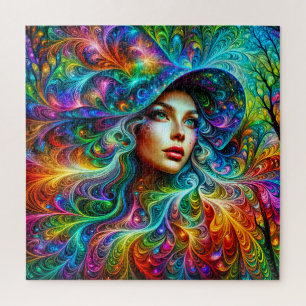 Regenbogen-Zauberin Puzzle