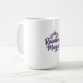 Regenbogen-Zaubertasse | Bunte Regenbogen-Kaffeeta Kaffeetasse (Vorderseite Links)