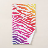 Regenbogen Zebra Badhandtuch Set (Handtuch)