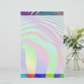 Regenbogen Zebra Briefpapier (Stehend Vorderseite)