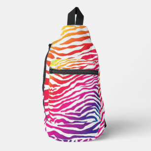Regenbogen Zebra Crossbody Bag