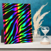 Regenbogen Zebra Fotoplatte (Seite)