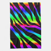 Regenbogen Zebra Handtuch (Vertikal)